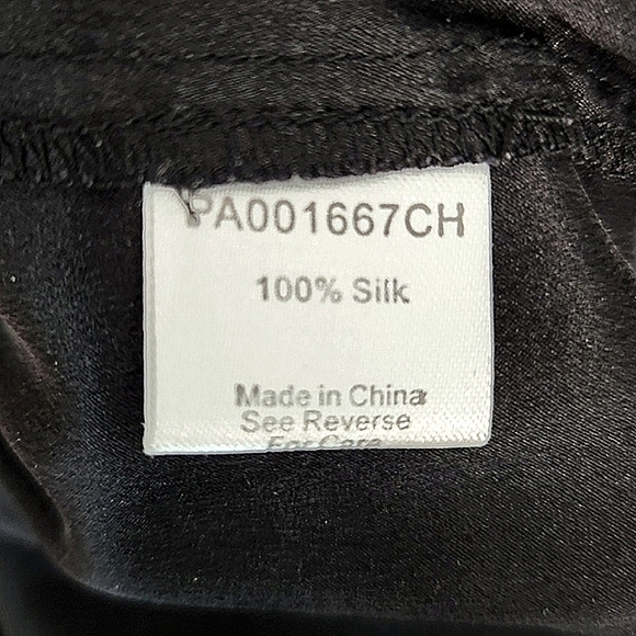 FINAL💲🔥Parker Black 100% Silk V-Neck Spaghetti Strap Romper, Size L ~ EUC - Picture 6 of 7